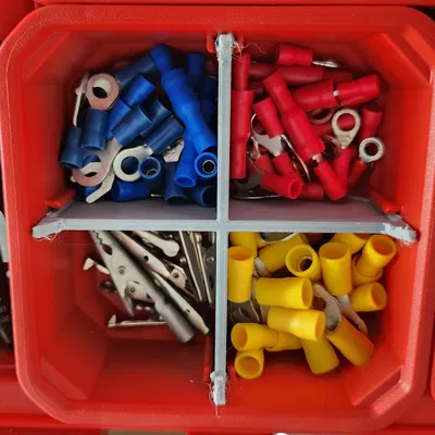 Vách ngăn Packout dạng chữ thập cho thùng nhỏ, thiết kế mỏng