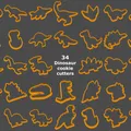 Bộ 34 Khuôn Cắt Bánh Khủng Long / Dụng Cụ Cắt Bánh [Dinosaurus vykrajovátka] - Thumbnail 1