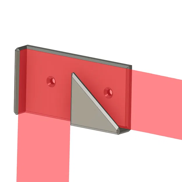 Wall mount for L-shaped rulers - Image 1