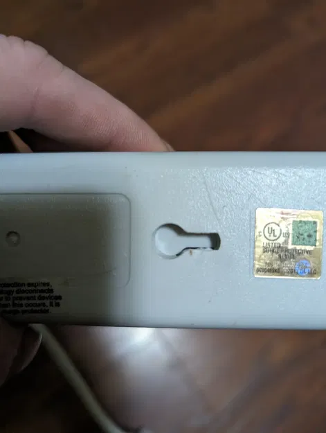 Universal Surge Protector/Power Strip Angled Mounting Bracket(s) - Image 2