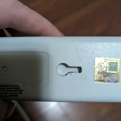 Universal Surge Protector/Power Strip Angled Mounting Bracket(s)