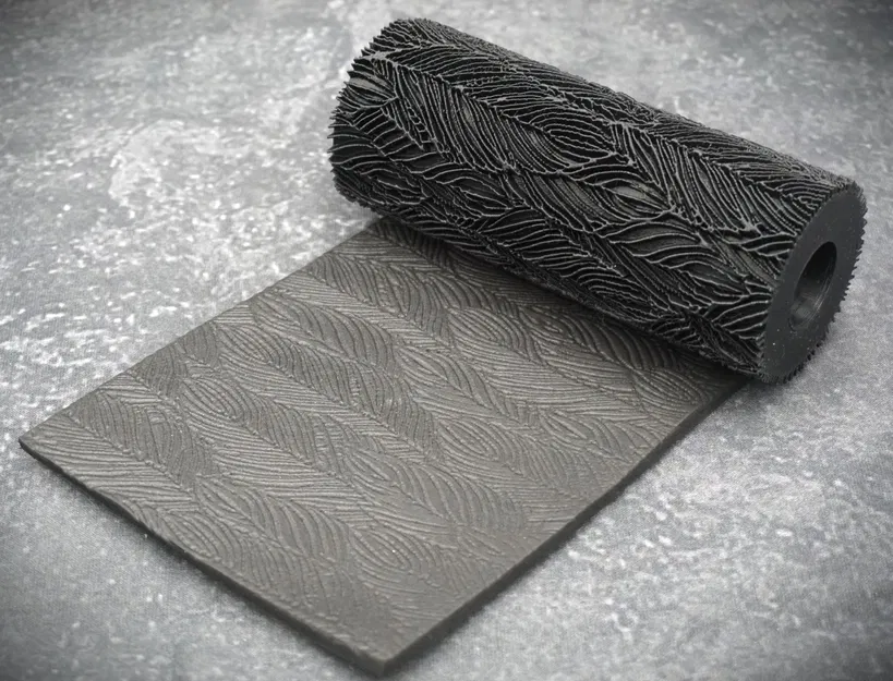 Textured Roll With Feather Pattern - Image 1