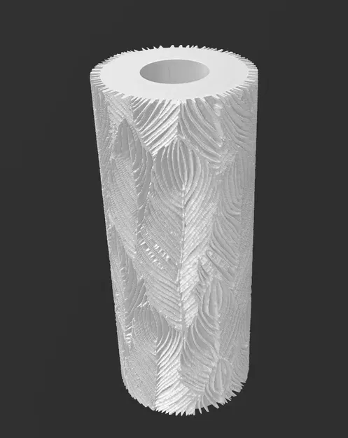 Textured Roll With Feather Pattern - Image 2