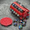 Round D6 Dice Box Tower With Magnets - Thumbnail 1