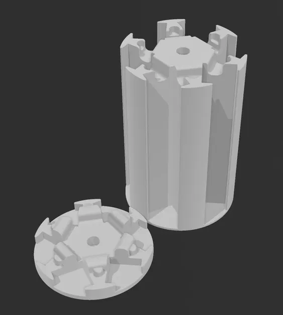 Round D6 Dice Box Tower With Magnets - Image 3