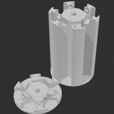 Round D6 Dice Box Tower With Magnets