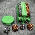 Round D6 Dice Box Tower With Magnets - Thumbnail 1