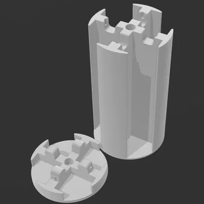 Round D6 Dice Box Tower With Magnets