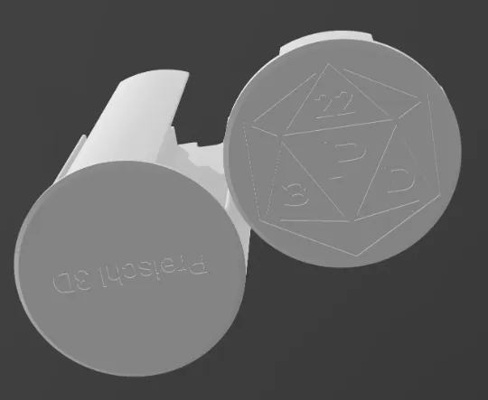 Round D6 Dice Box Tower With Magnets - Image 3