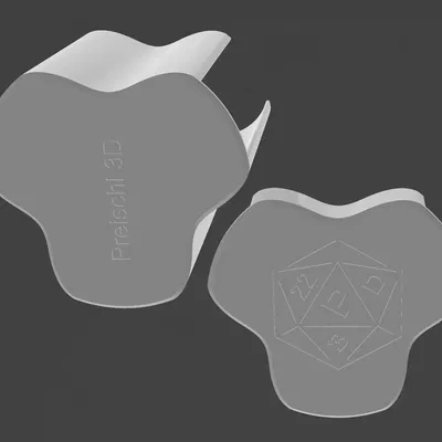 Tháp Hộp Xúc Xắc D20 Tròn Có Nam Châm