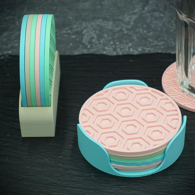 Minimalist coasters with storage - Image 5