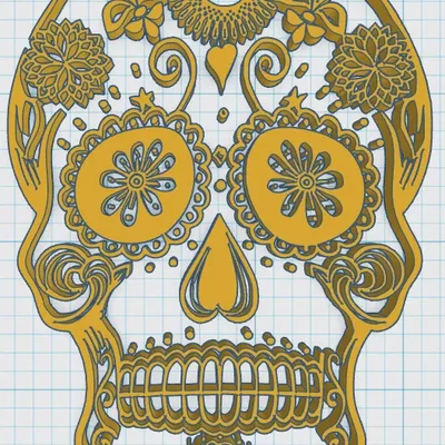 Day Of The Dead - Sugar Skull 34