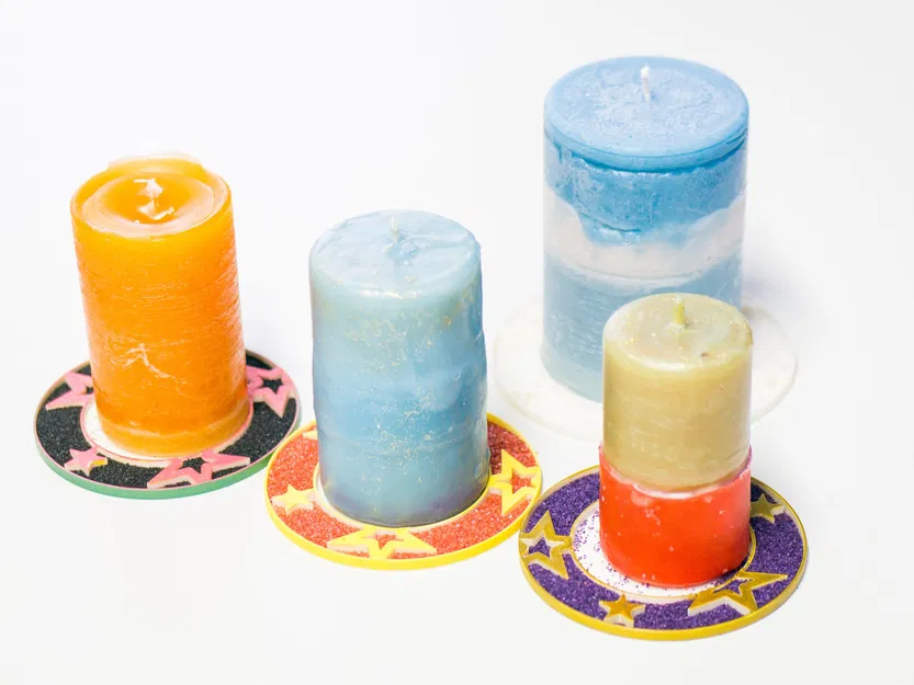 Đế Lót Nến Giáng Sinh Nhiều Kích Cỡ (Trang Trí Bằng Cát) - Image 1