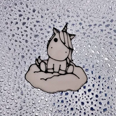 Kỳ Lân - Đám Mây (Huy hiệu/Móc khóa)