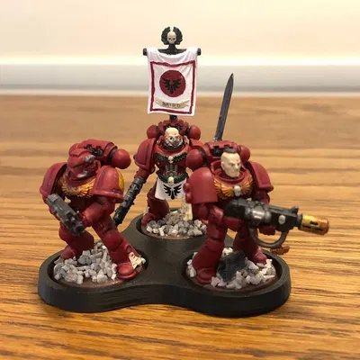 Đế Nhóm 3 Mô Hình - Đường Kính 25mm - Warhammer / D&D