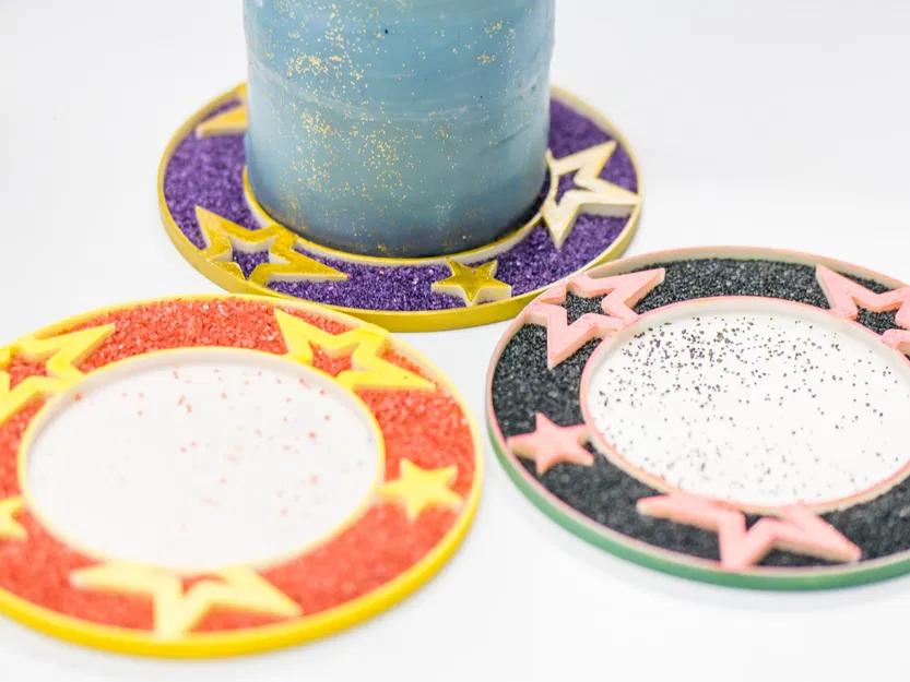 Đế Lót Nến Giáng Sinh Nhiều Kích Cỡ (Trang Trí Bằng Cát) - Image 3