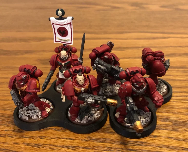 Đế Nhóm 3 Mô Hình - Đường Kính 25mm - Warhammer / D&D - Image 4