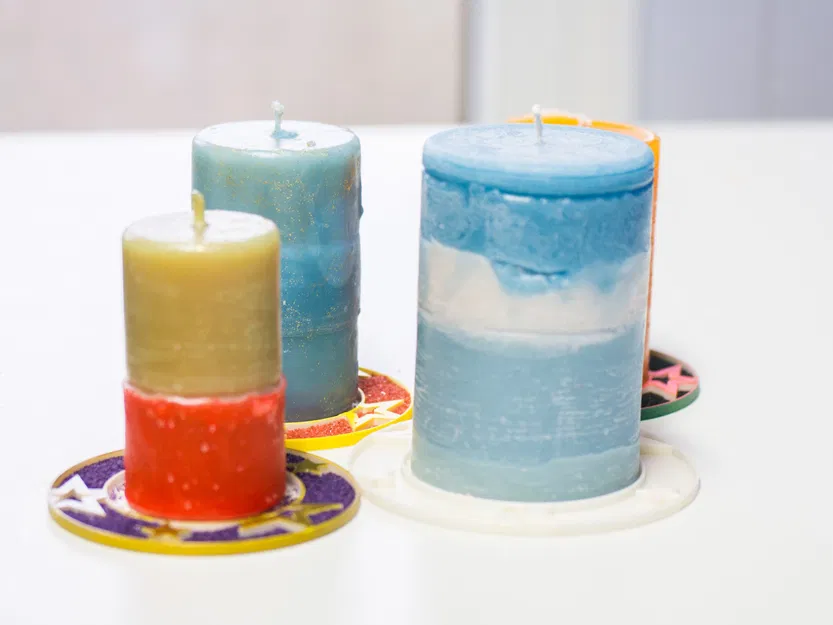 Đế Lót Nến Giáng Sinh Nhiều Kích Cỡ (Trang Trí Bằng Cát) - Image 7