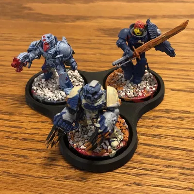 Đế Lính 3 Con x3 - Đường Kính 32mm - Warhammer / D&D