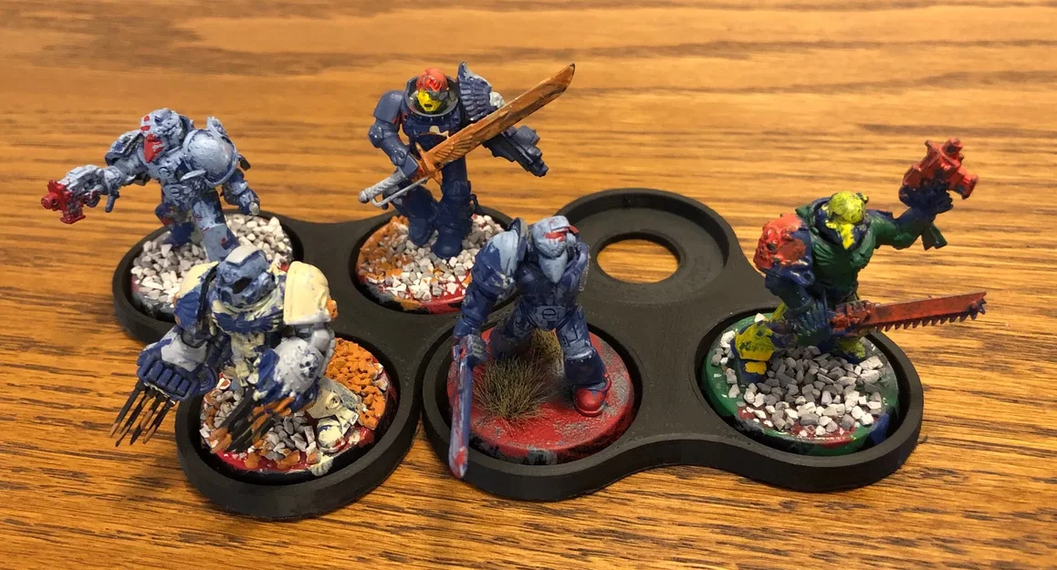 Đế Lính 3 Con x3 - Đường Kính 32mm - Warhammer / D&D - Image 4