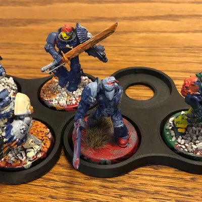 Đế Lính 3 Con x3 - Đường Kính 32mm - Warhammer / D&D