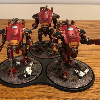 Đế Đội Hình x3 - Đường Kính 100mm - Warhammer / D&D