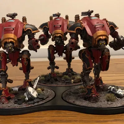 Đế Đội Hình x3 - Đường Kính 100mm - Warhammer / D&D