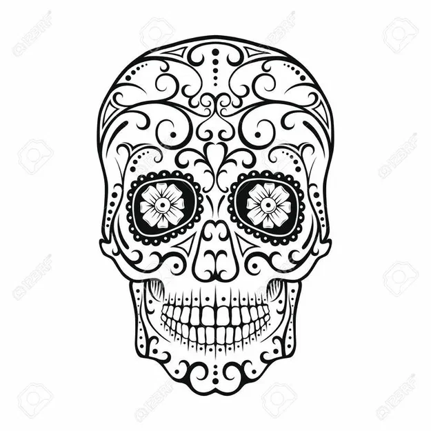 Day Of The Dead - Sugar Skull 22 - Image 2