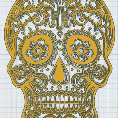 Day Of The Dead - Sugar Skull 16