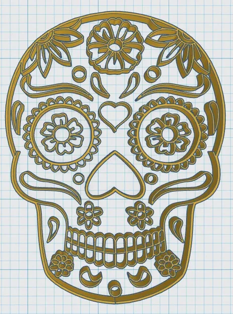 Day Of The Dead - Sugar Skull 6 - Image 3