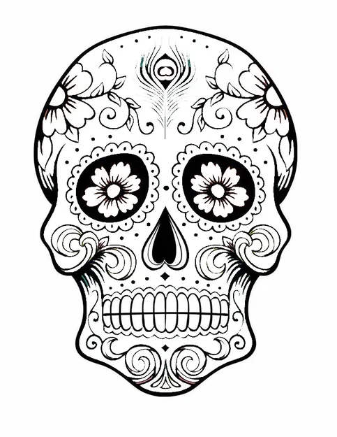 Day Of The Dead - Sugar Skull 3 - Image 2