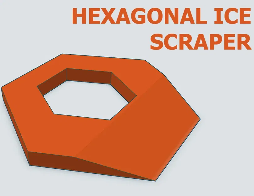 Hexagonal Ice Scraper - Image 1