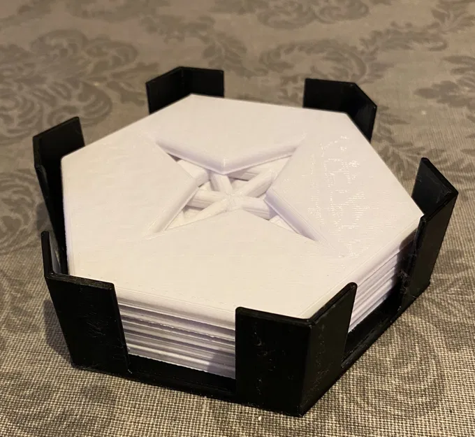 Coaster with holder - 3 designs 2 versions - Image 1