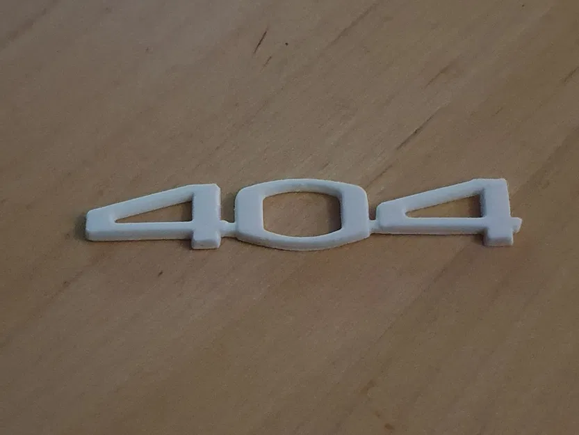 Biển số/biểu tượng xe Peugeot 404 - Image 1