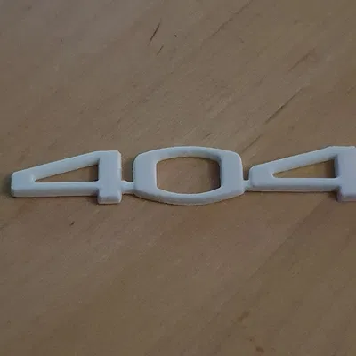 Biển số/biểu tượng xe Peugeot 404