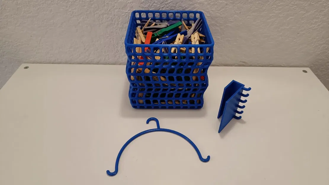 Giỏ/Túi đựng quần áo có giá đỡ và móc treo - Image 1