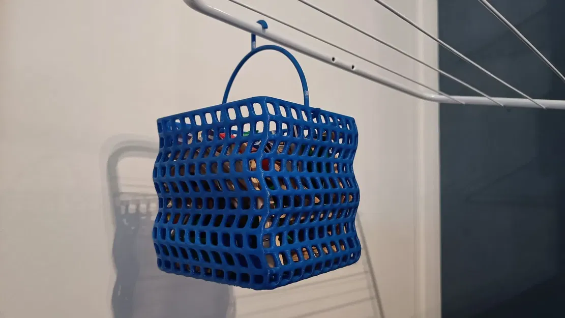 Giỏ/Túi đựng quần áo có giá đỡ và móc treo - Image 3