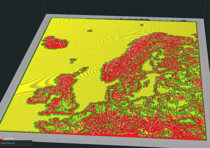 Bản đồ 3D Scandinavia (Châu Âu) - Image 1