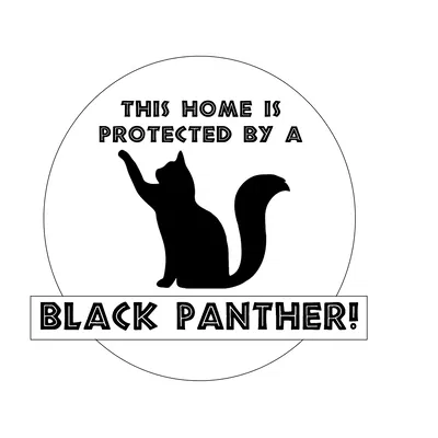 THIS HOME IS PROTECTED BY A BLACK PANTHER