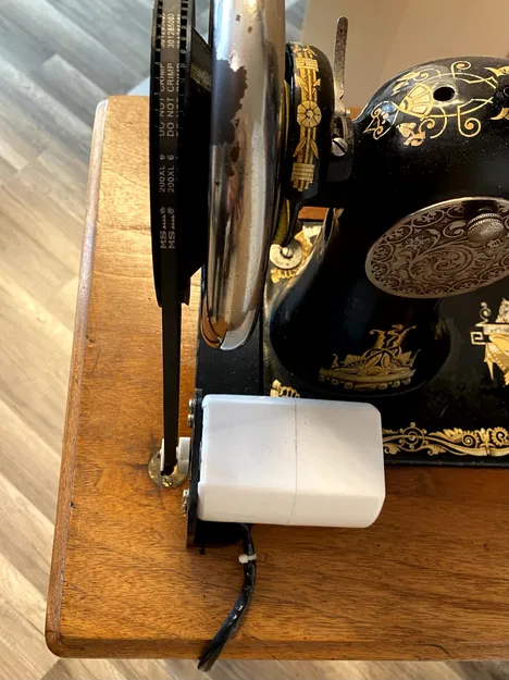 Puli và Giá đỡ Động cơ cho máy may Singer cũ - Image 7