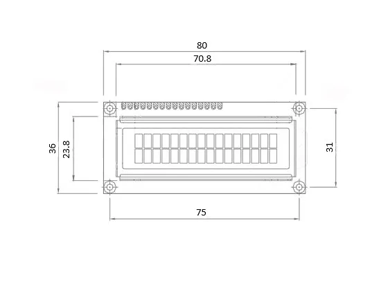 Vỏ Case Cho Màn Hình LCD 1602 - Image 2