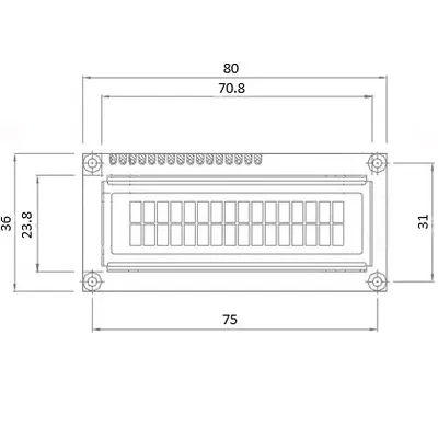 Vỏ Case Cho Màn Hình LCD 1602
