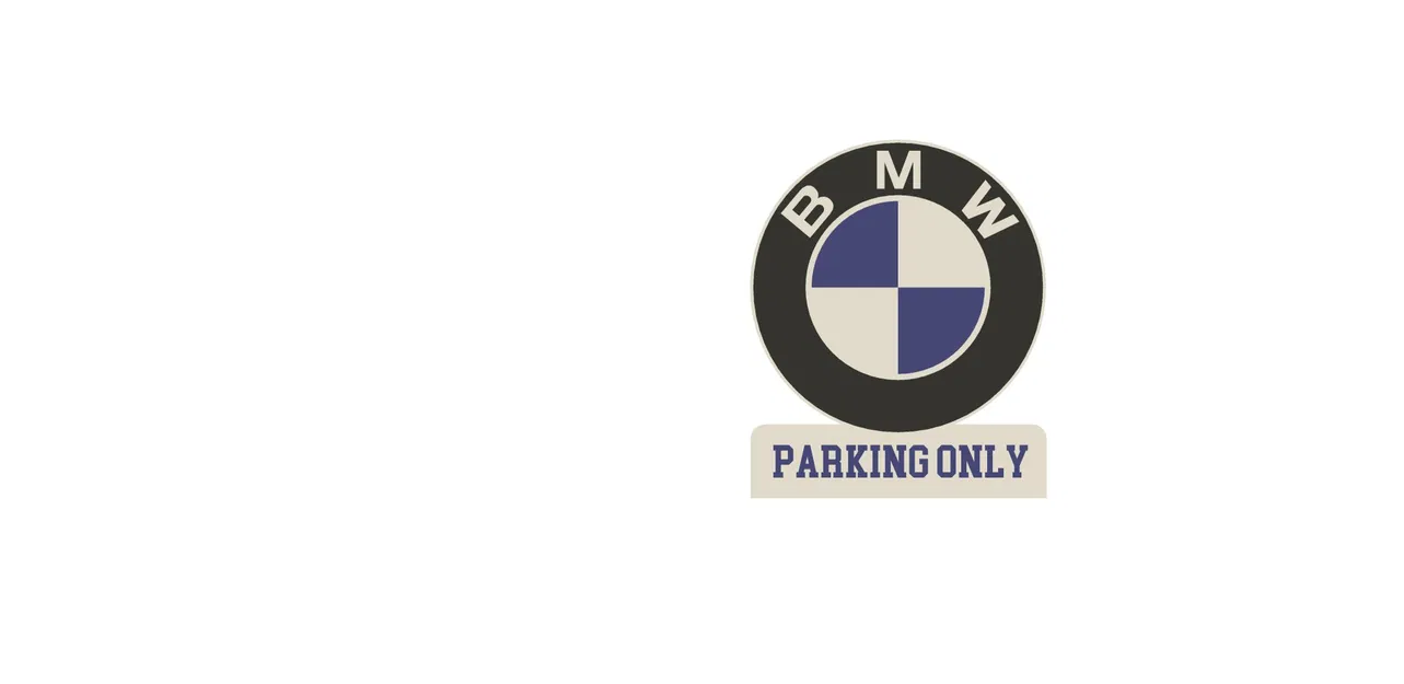 Đèn LED / Biển Báo "Chỉ Đỗ Xe BMW" - Image 2