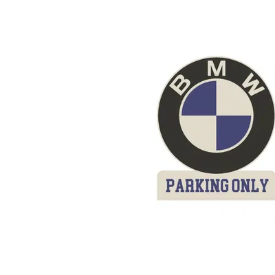 Đèn LED / Biển Báo "Chỉ Đỗ Xe BMW"