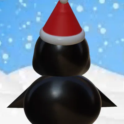 Chim cánh cụt nhỏ mừng Giáng Sinh