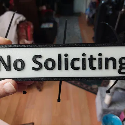 Biển Cấm Xin Số (phiên bản 220 mm)