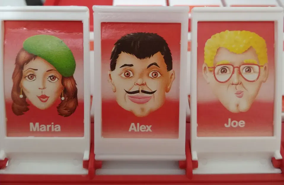 NZ Guess Who Circa 1987 Replacement Character Frame - Image 1