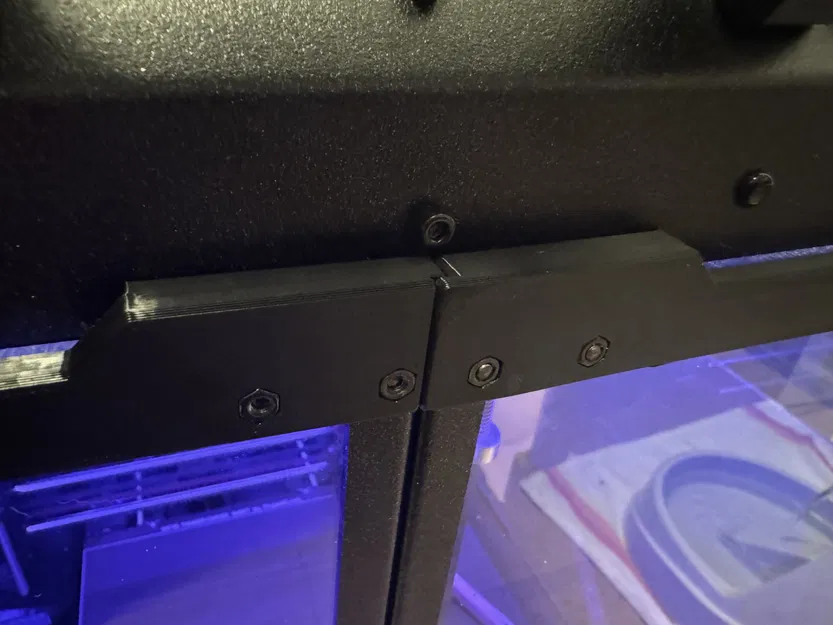 Stiffening Lift-Off Door Hinges for Original Prusa Enclosure with Mechanical Lock - Image 2