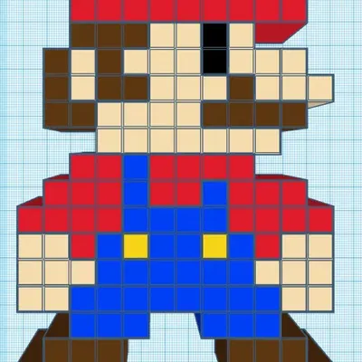 Heo đất Pixel Art Mario