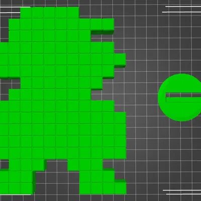 Heo đất Pixel Art Mario